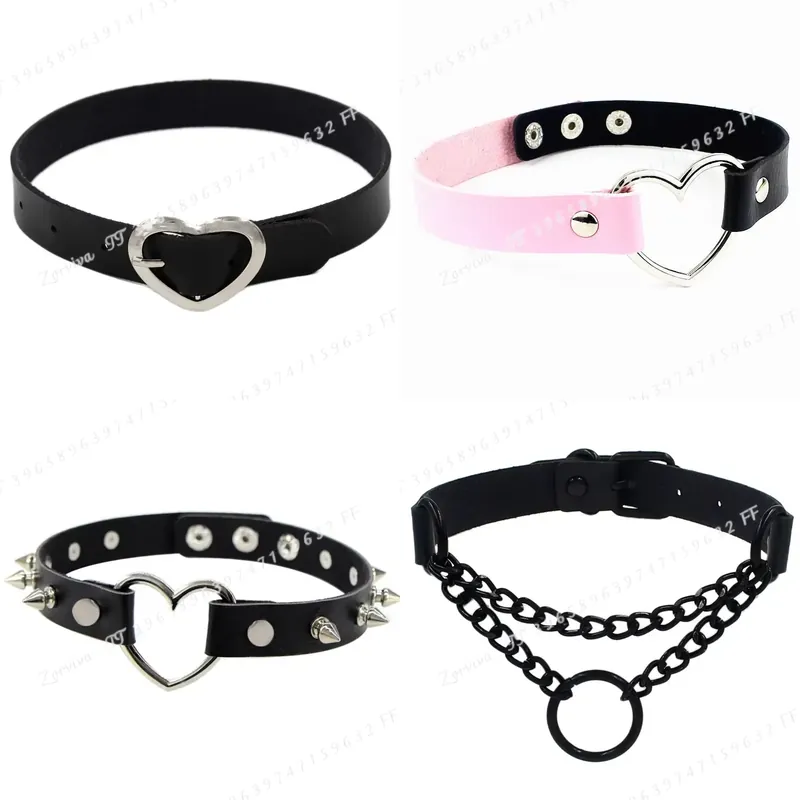 Goth Punk Spike Choker - Collier ras du cou Harajuku Punk