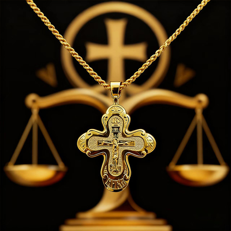 Cross Pendant Necklace Gold - Nouvelle Croix pectorale orthodoxe 2026, collier