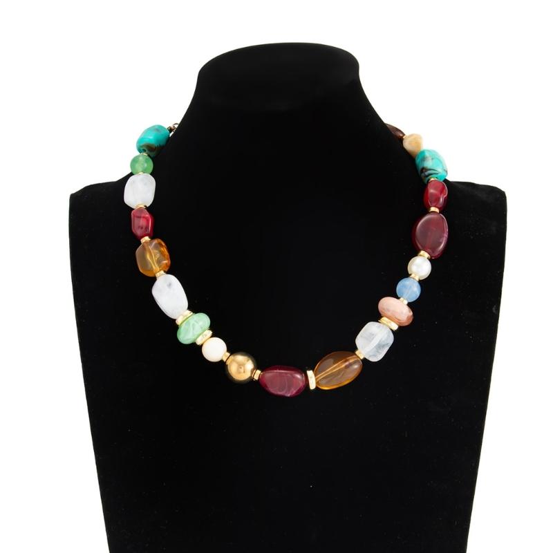 Pearl Choker Necklace Vintage - R7UF – collier ras cou en