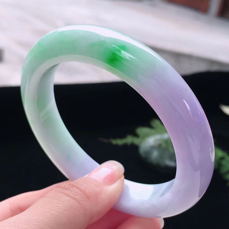 Bracelets - Aspect naturel, texture glacée, couleur verte