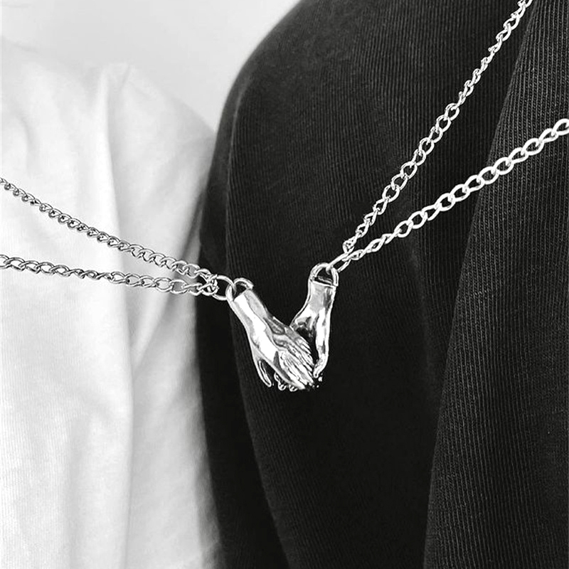 Magnetic Couple Matching Necklaces - Collier assorti pour couple, 2 pièces/ensemble,
