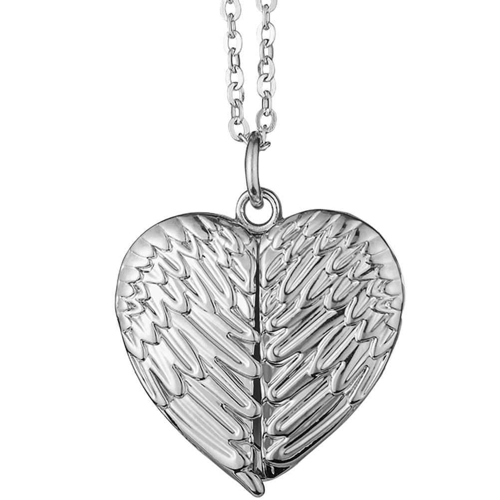 Heart Locket Necklace Photo - Collier Cœur Médaillon pour Femme, Pendentif