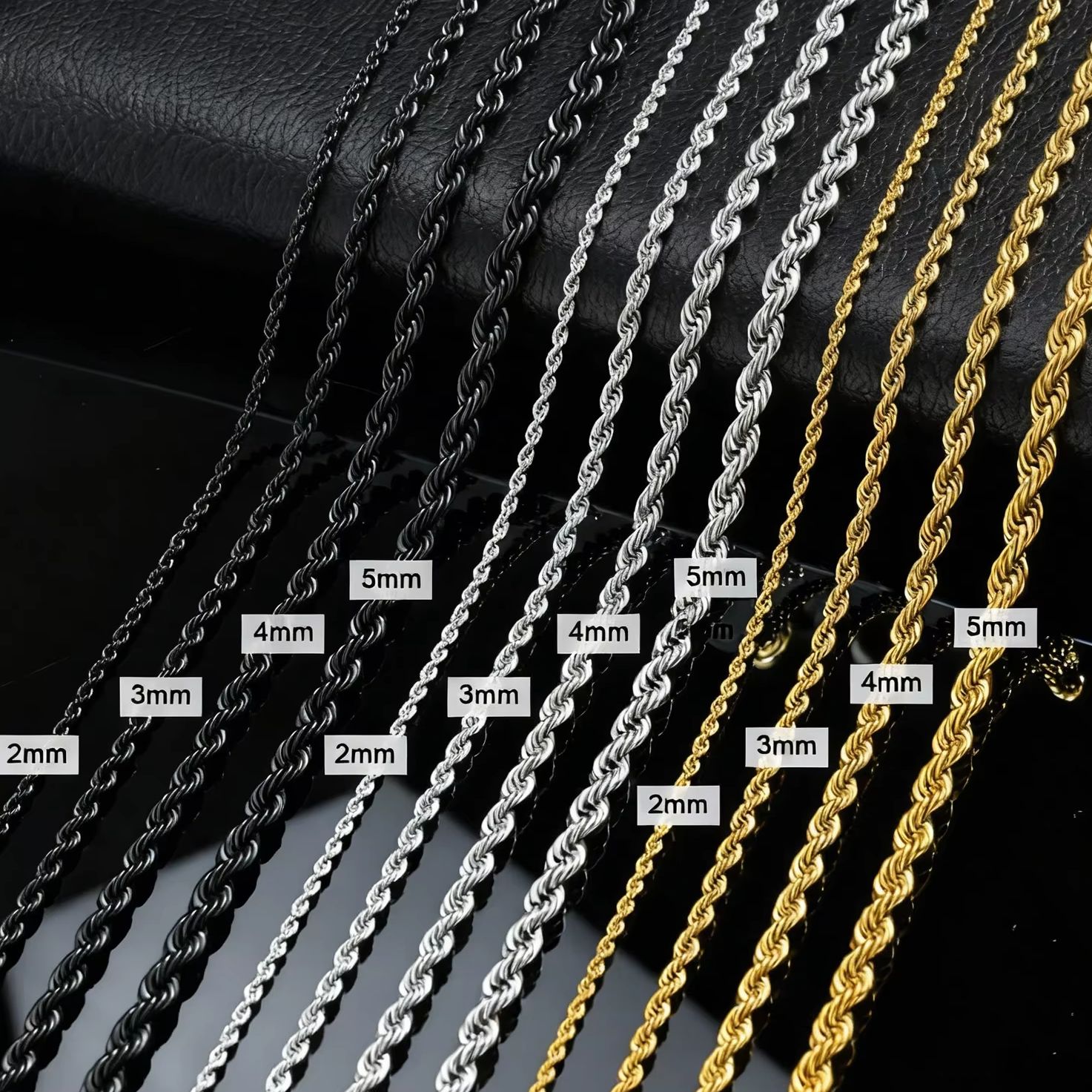 Cuban Link Chain 12Mm - Collier chaîne en corde style punk