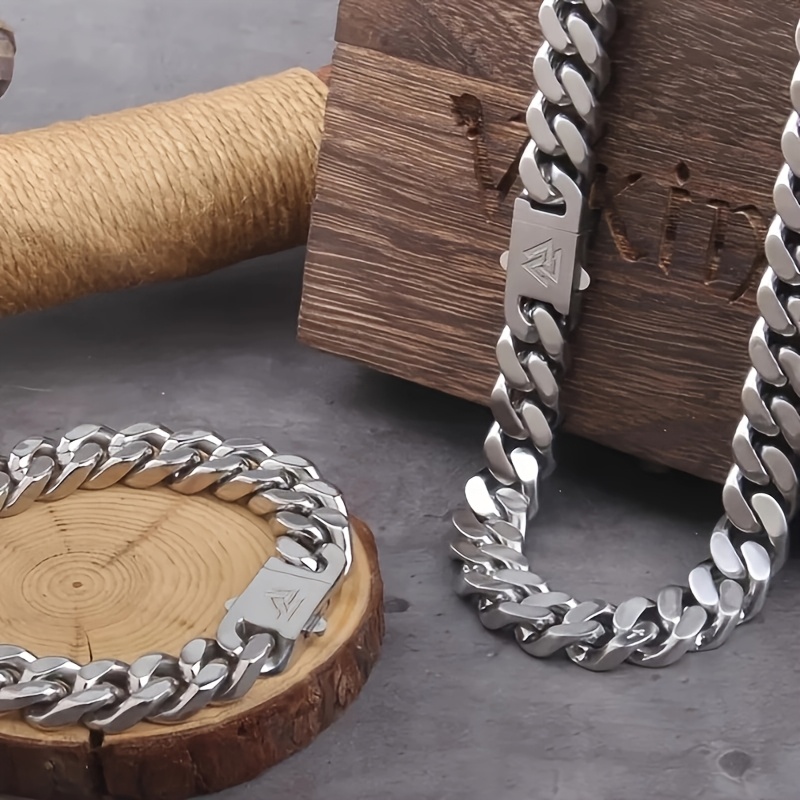 Cuban Link Chain 12Mm - 1 costume à chaîne Viking Cuba