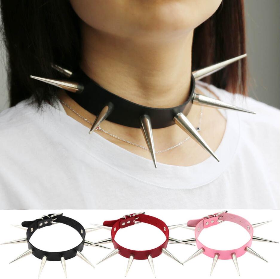 Goth Punk Spike Choker - Emo Spike – collier ras du