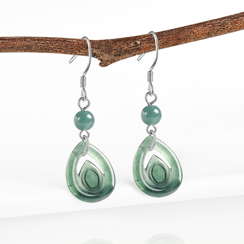 Earrings - Boucles d'oreilles en jadeite de Birmanie