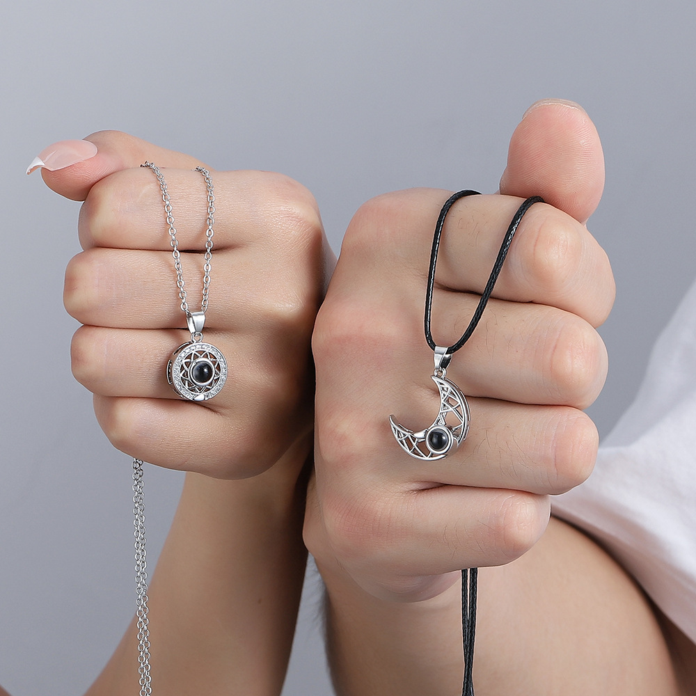 Magnetic Couple Matching Necklaces - Collier magnétique assorti pour Couple, 2