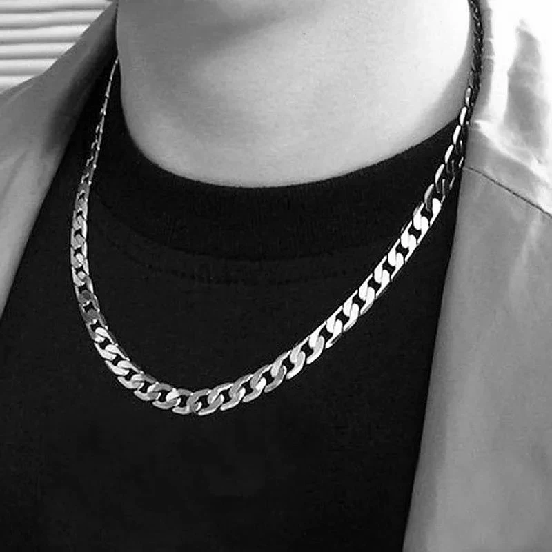 Cuban Link Chain 12Mm - Collier en argent sterling 925 pour