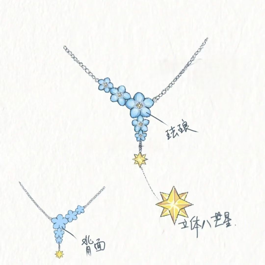 Anime Pendant Necklace - Collier pendentif Xavier Love and Deepspace,