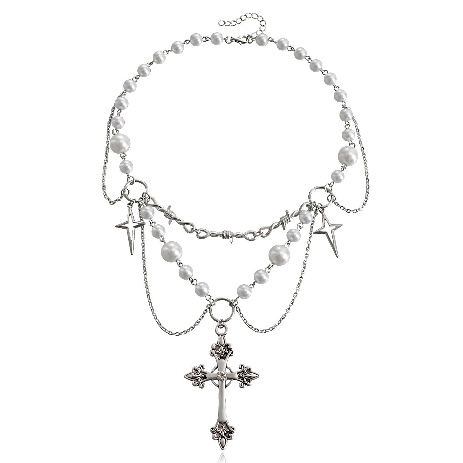 Pearl Choker Necklace Vintage - Collier de perles en forme de