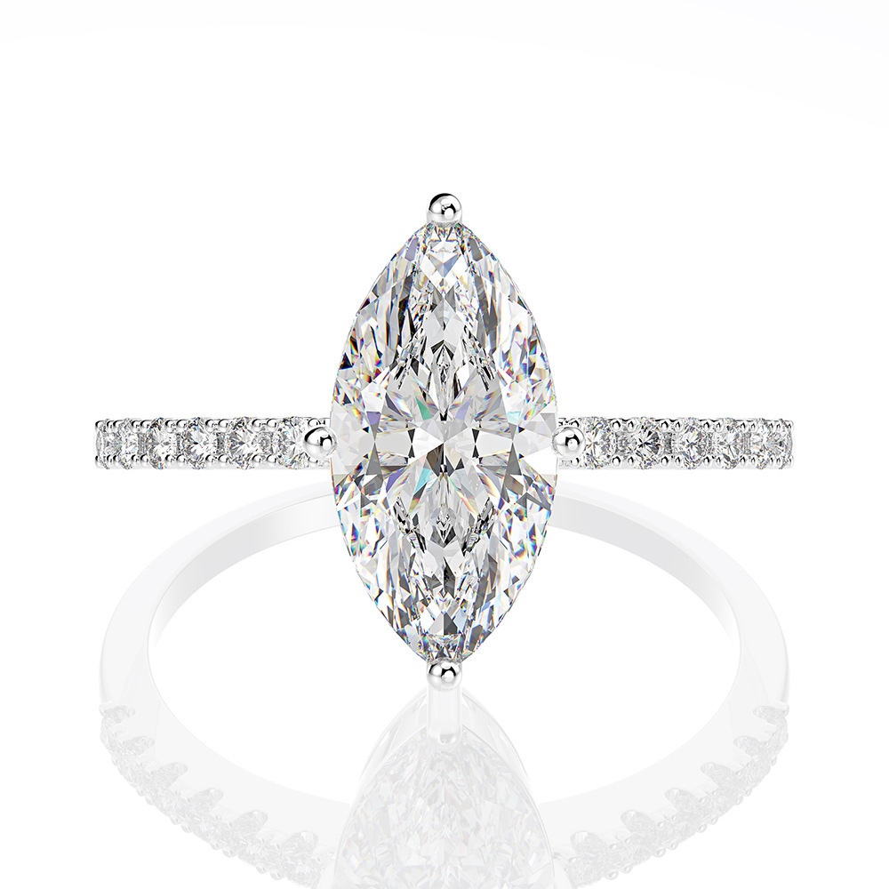 Moissanite Engagement Ring 1 Carat - Bagues de mariage en moissanite pour