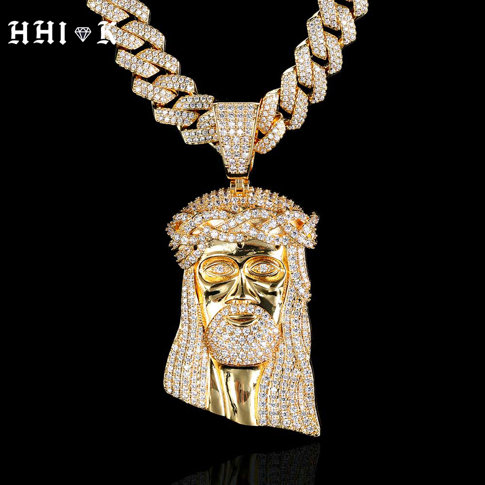 Cuban Link Chain 12Mm - Colliers chaîne en Zircon glacé pour