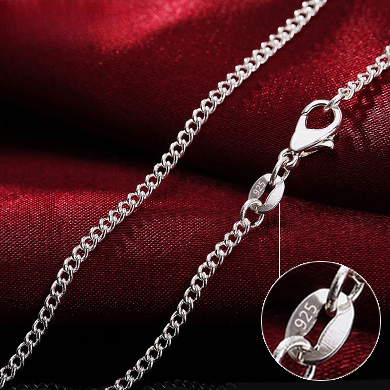 Cuban Link Chain 12Mm - Collier en argent Sterling 925, 40-75CM