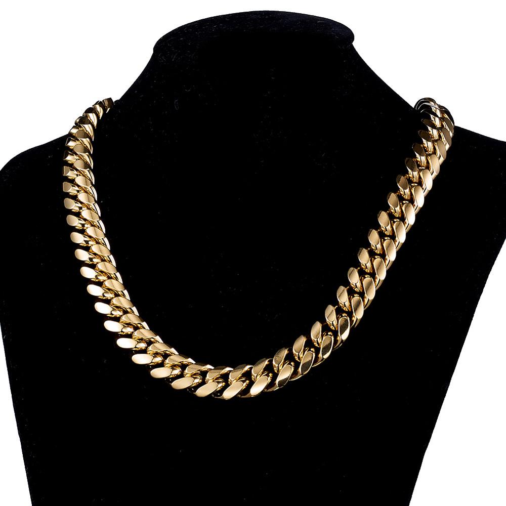 TOPGRILLZ acier inoxydable cou - Cuban Link Chain 12Mm avis et prix