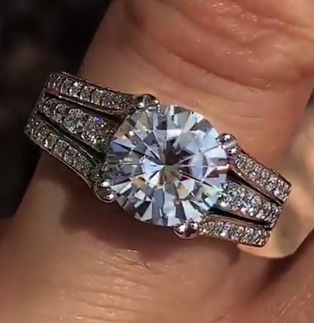Bague de fiançailles personnal - Moissanite Engagement Ring 1 Carat avis et prix
