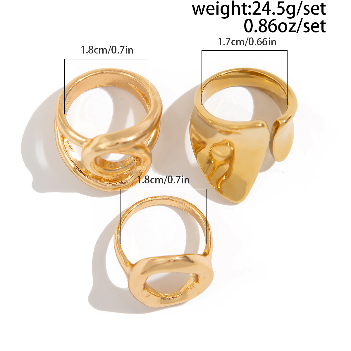 DIEZI-Bagues géométriques évid - Vintage Punk Knuckle Rings Set avis et prix