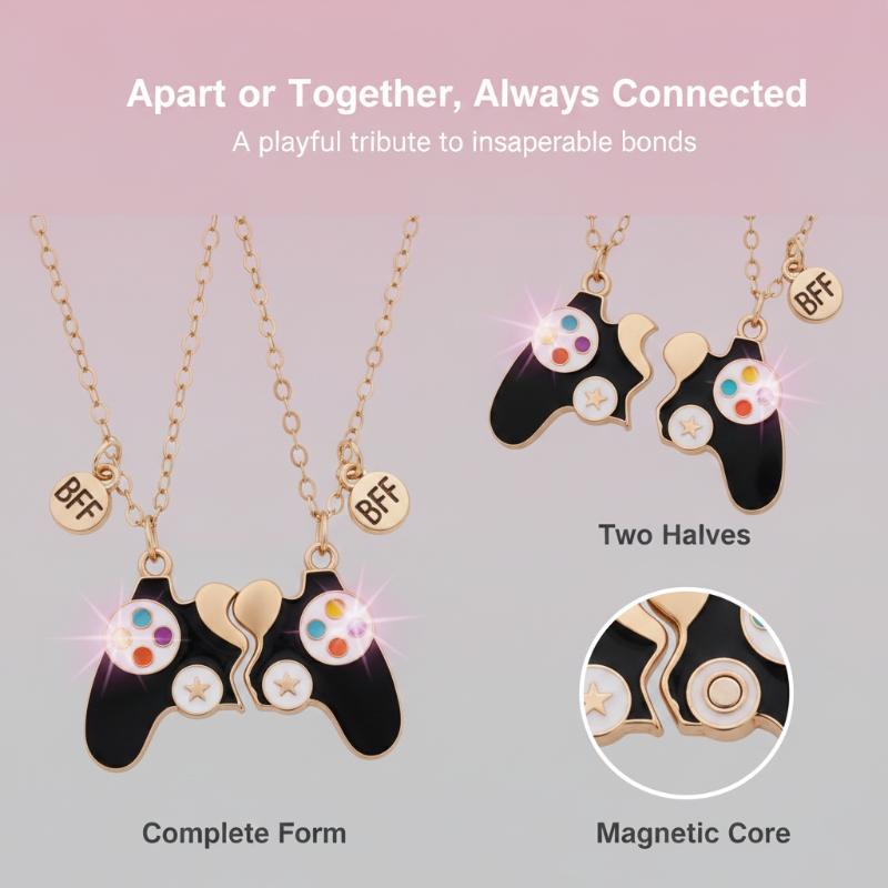 2 pendentifs de collier assort - Magnetic Couple Matching Necklaces avis et prix