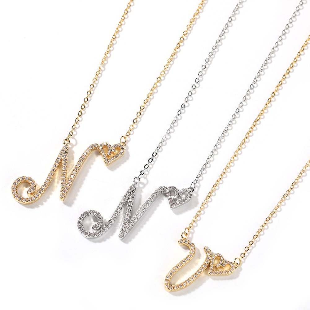 Collier personnalisé avec init - Initial Letter Necklace 18K Gold avis et prix
