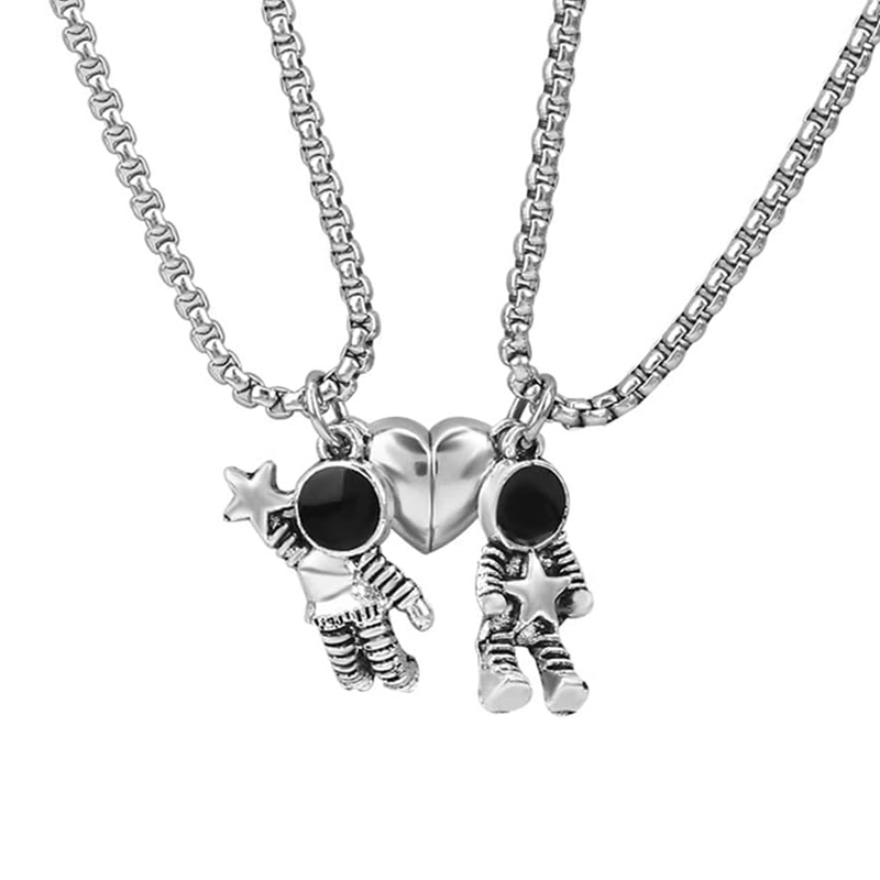 2 pièces Astronomie Spaceman c - Magnetic Couple Matching Necklaces avis et prix