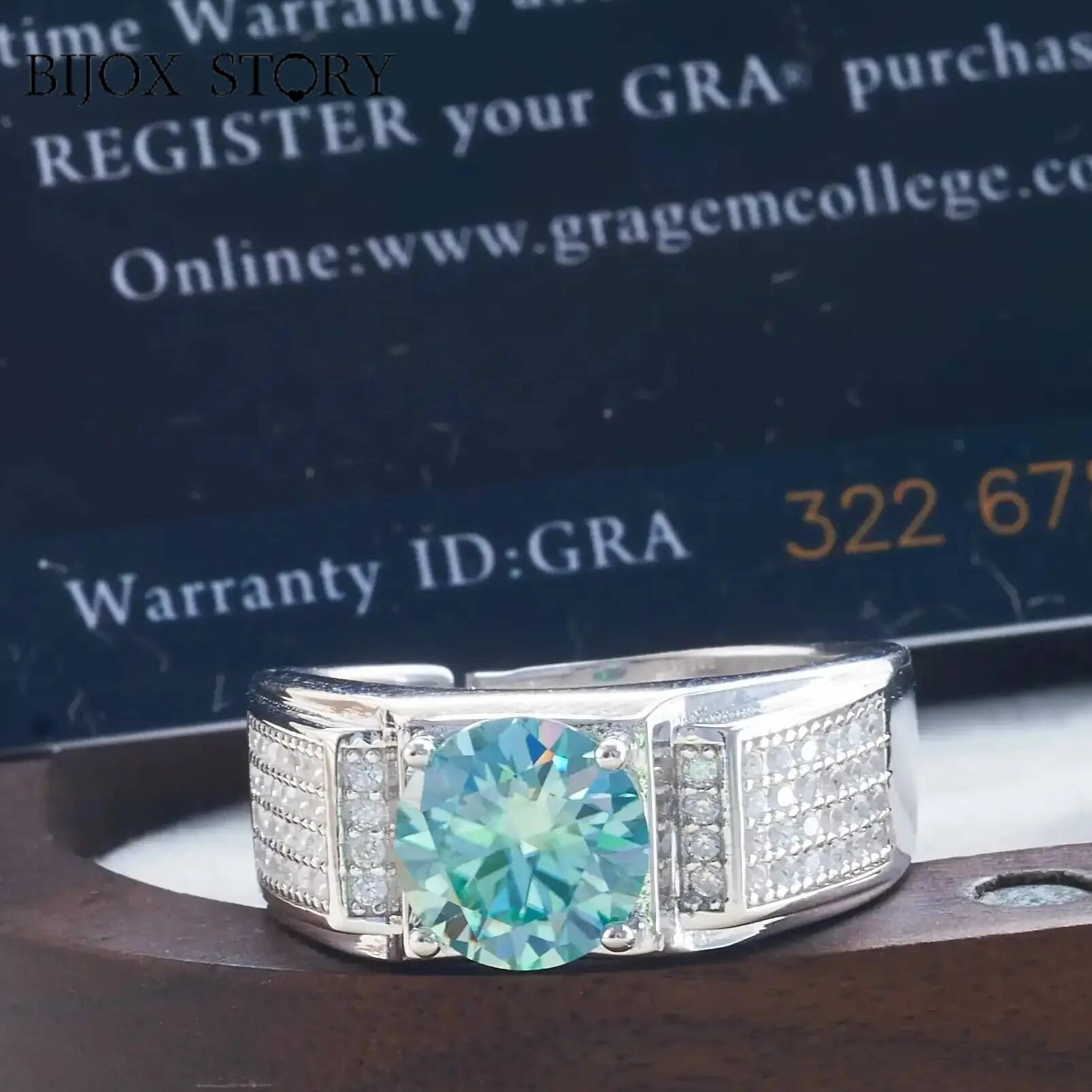 Bague Moissanite de Couleur Bl - Moissanite Engagement Ring 1 Carat avis et prix