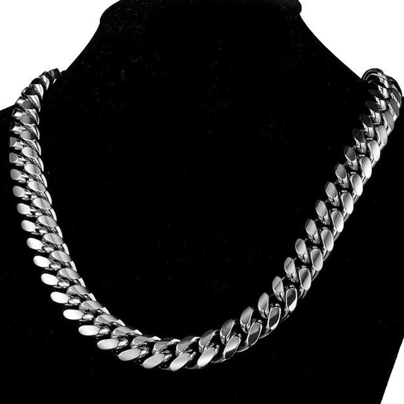 SION L-Gourmette Cubaine en Ac - Cuban Link Chain 12Mm avis et prix