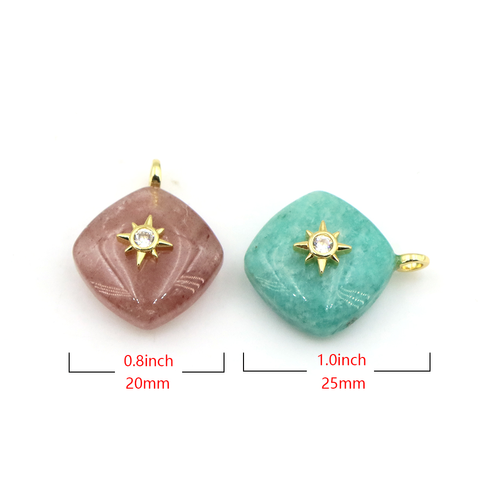 Pendentif en pierre naturelle  - Crystal Pendant Necklace Natural Stone avis et prix