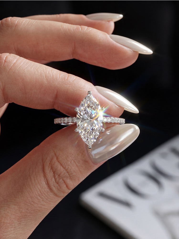 Bague Marquise en Moissanite V - Moissanite Engagement Ring 1 Carat avis et prix