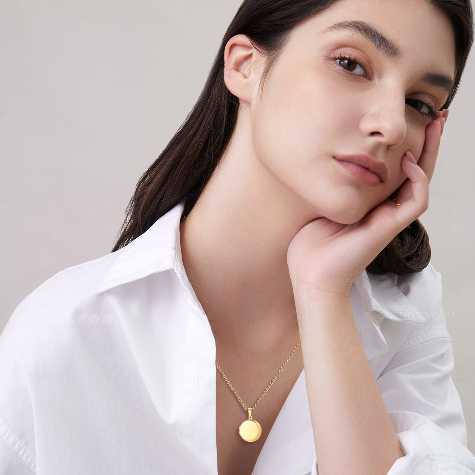 Pendentif médaillon en forme d - Heart Locket Necklace Photo avis et prix