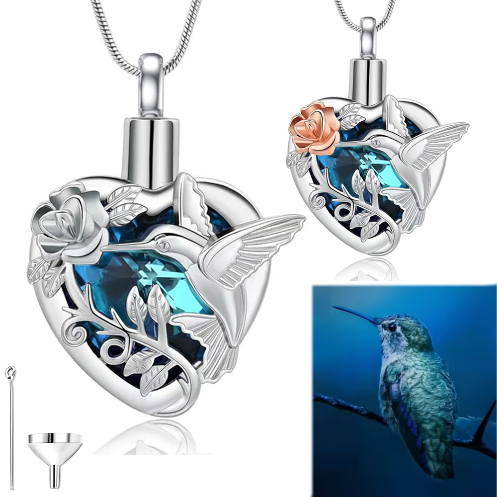 Collier médaillon d'urne en fo - Heart Locket Necklace Photo avis et prix