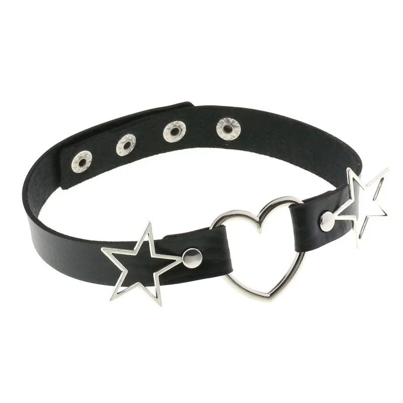 Decopunk Punk PU Leather Couss - Goth Punk Spike Choker avis et prix