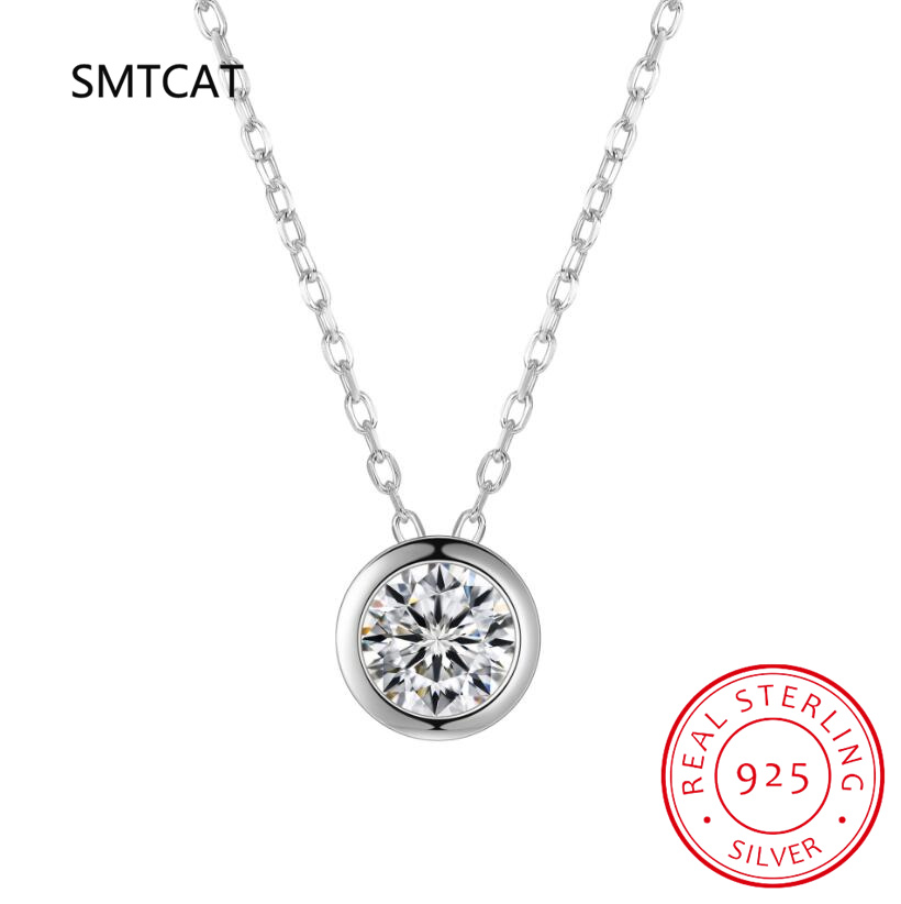 1ct 2ct 3ct D VVS1 lunette Moi - 925 Sterling Silver Chain Necklace Men avis et prix