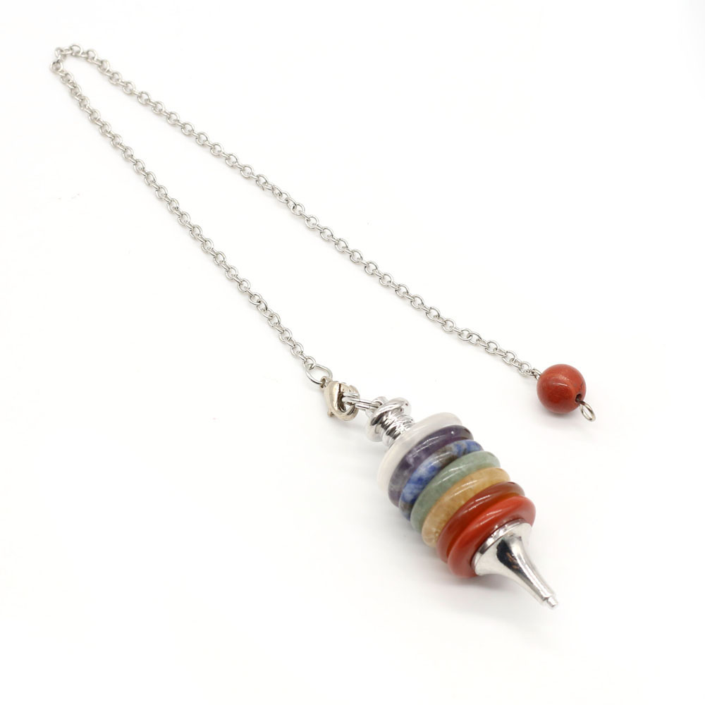 Pendule Chakra en Pierre Natur - Crystal Pendant Necklace Natural Stone avis et prix