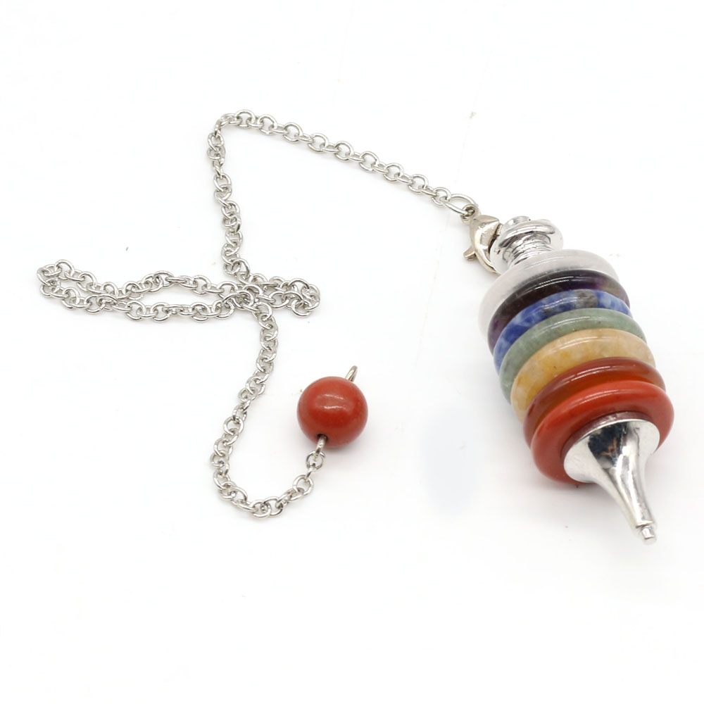 Pendule Chakra en Pierre Natur - Crystal Pendant Necklace Natural Stone avis et prix