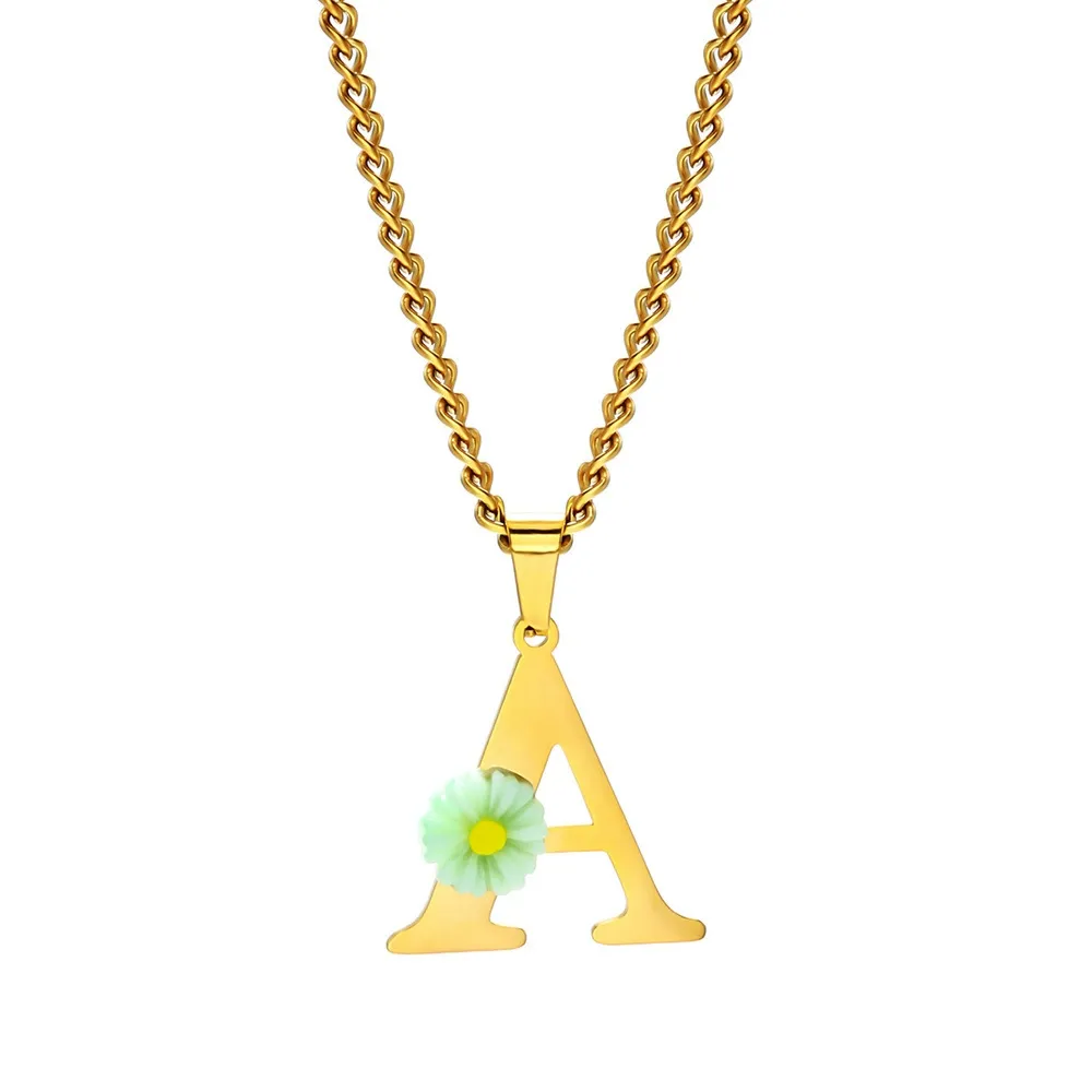 Collier personnalisé avec init - Initial Letter Necklace 18K Gold avis et prix