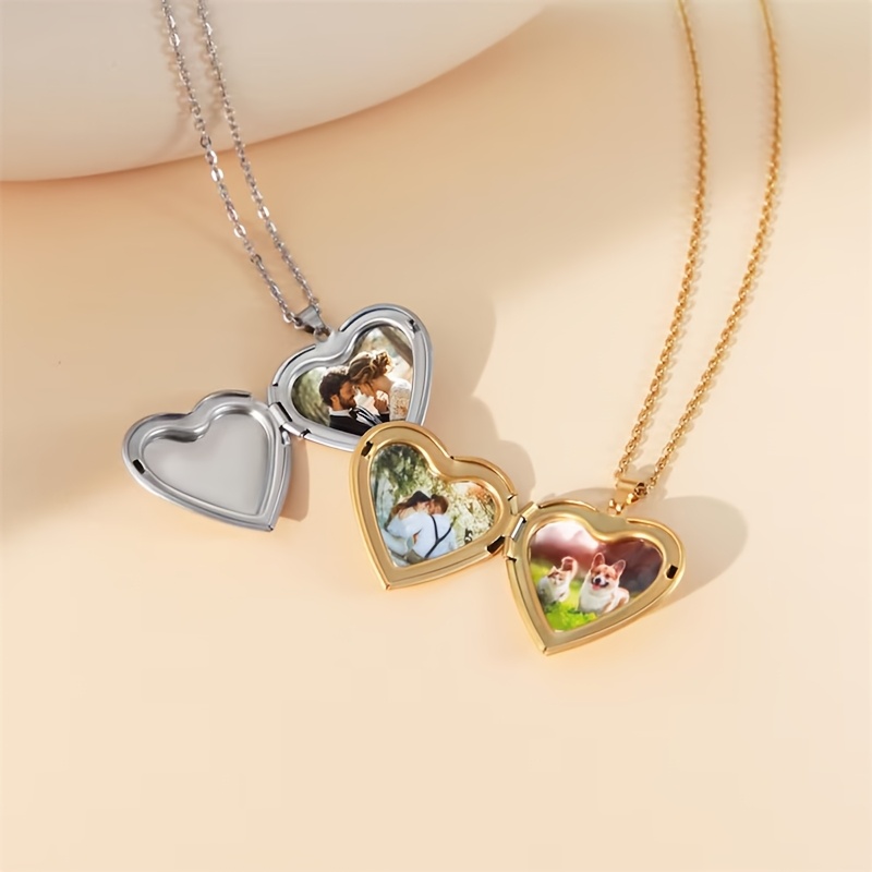 Collier avec pendentif médaill - Heart Locket Necklace Photo avis et prix