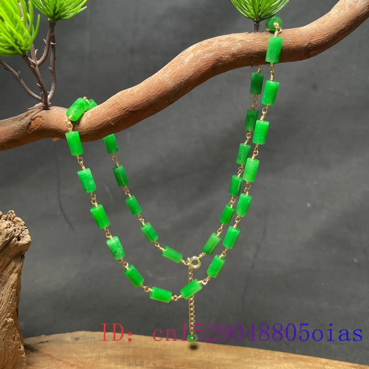 Collier de perles de Jade vert - Necklaces avis et prix