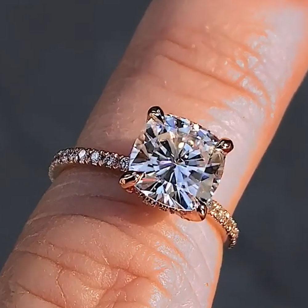 Bague de fiançailles personnal - Moissanite Engagement Ring 1 Carat avis et prix