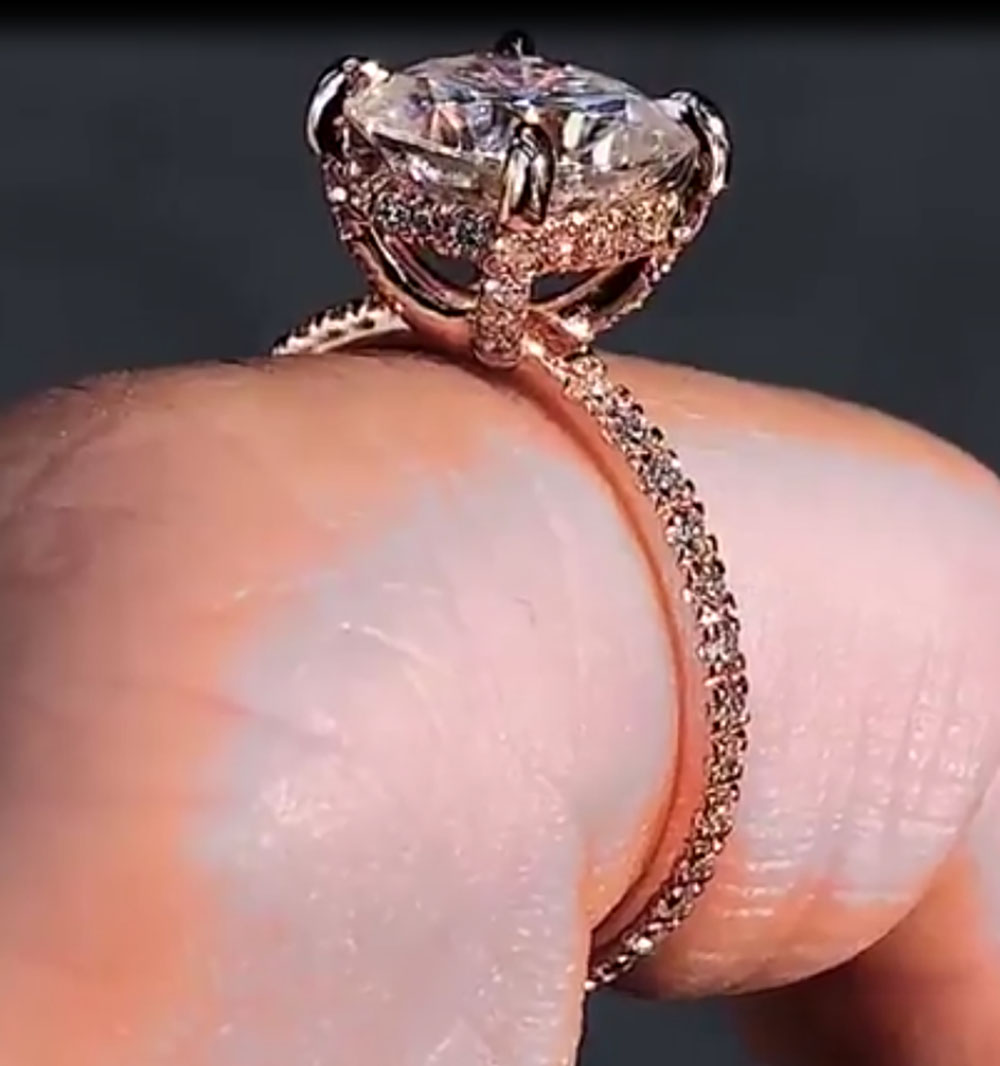 Bague de fiançailles personnal - Moissanite Engagement Ring 1 Carat avis et prix