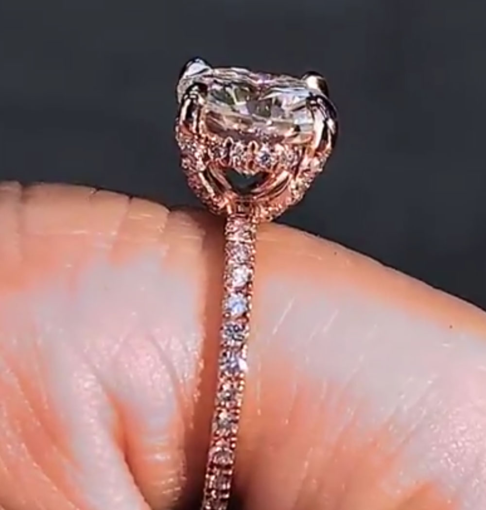 Bague de fiançailles personnal - Moissanite Engagement Ring 1 Carat avis et prix