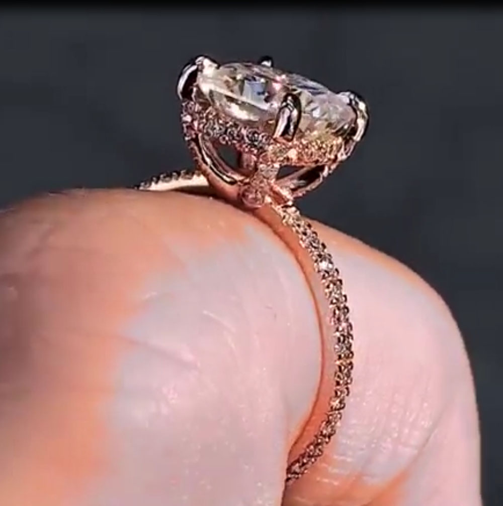 Bague de fiançailles personnal - Moissanite Engagement Ring 1 Carat avis et prix