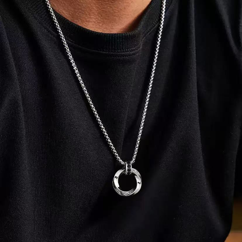 Collier en argent Sterling 925 - 925 Sterling Silver Chain Necklace Men avis et prix