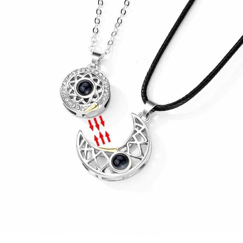 1 paire de colliers magnétique - Magnetic Couple Matching Necklaces avis et prix