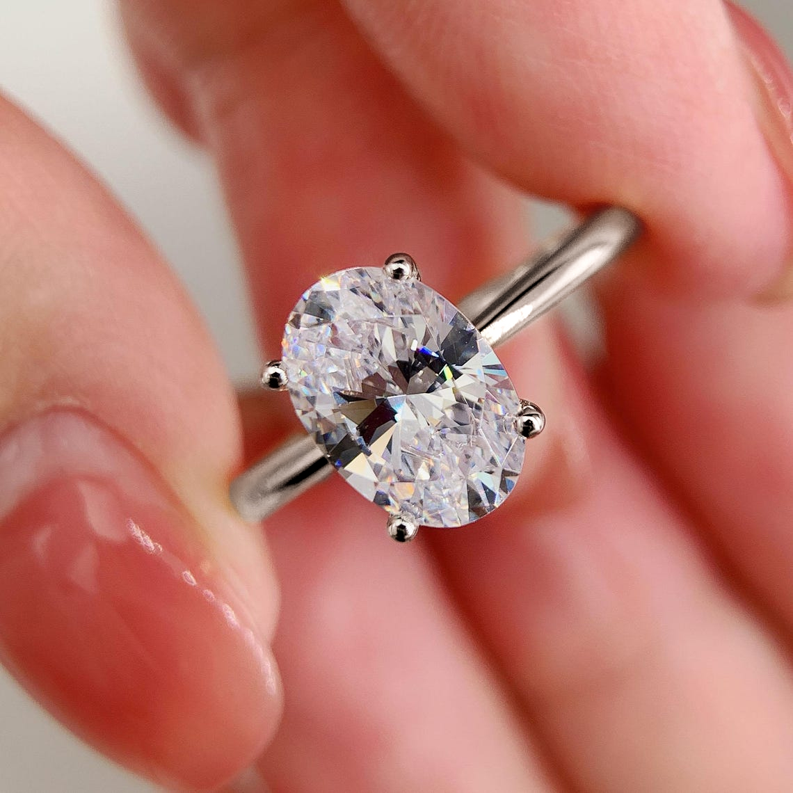 Bagues de fiançailles en Moiss - Moissanite Engagement Ring 1 Carat avis et prix