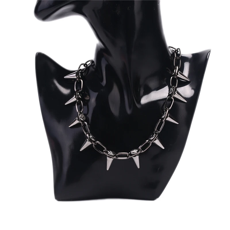 Collier ras du cou Goth Rock B - Goth Punk Spike Choker avis et prix