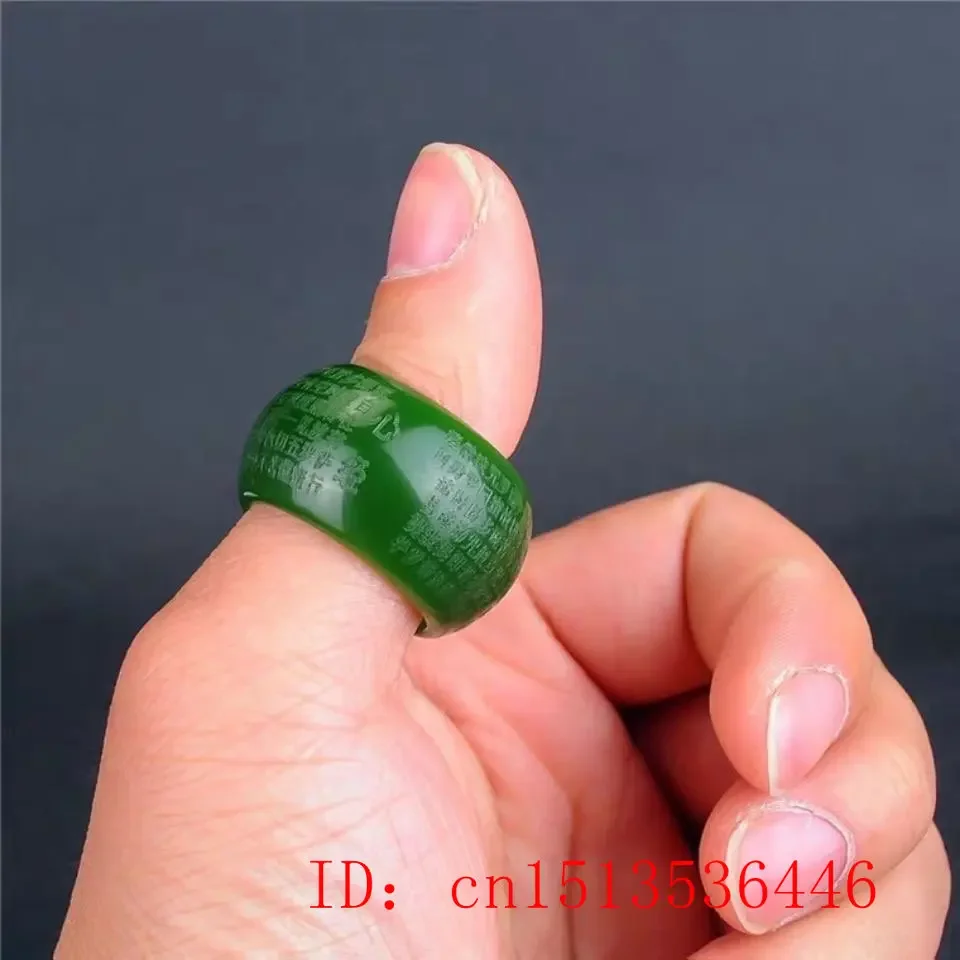Bague en jade vert naturel de  - Rings avis et prix