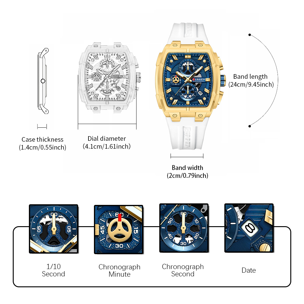 Montre vintage de luxe CURREN  - Watch Accessories avis et prix