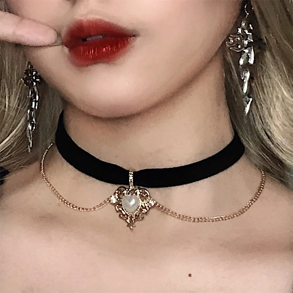 Collier ras du cou Vintage en  - Pearl Choker Necklace Vintage avis et prix