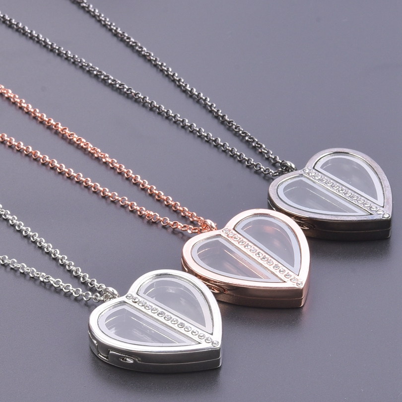 Collier à pendentif coeur magn - Heart Locket Necklace Photo avis et prix