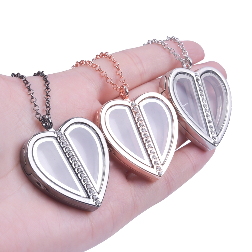 Collier à pendentif coeur magn - Heart Locket Necklace Photo avis et prix