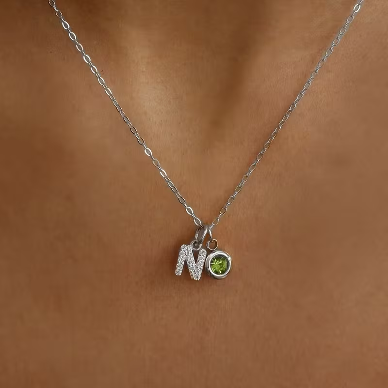 Collier personnalisé avec init - Custom Name Necklace Stainless Steel avis et prix
